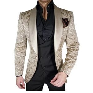 Champagne Oro FioreDinner Jacket (Ivory)